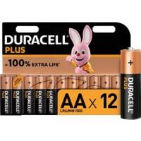 Piles Duracell Plus 100 AA 12 unités