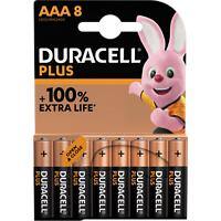 Piles Duracell Plus 100 AAA 8 unités
