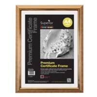 Cadre d’affichage SECO A4 Deluxe Verre de sécurité, Perspex Doré