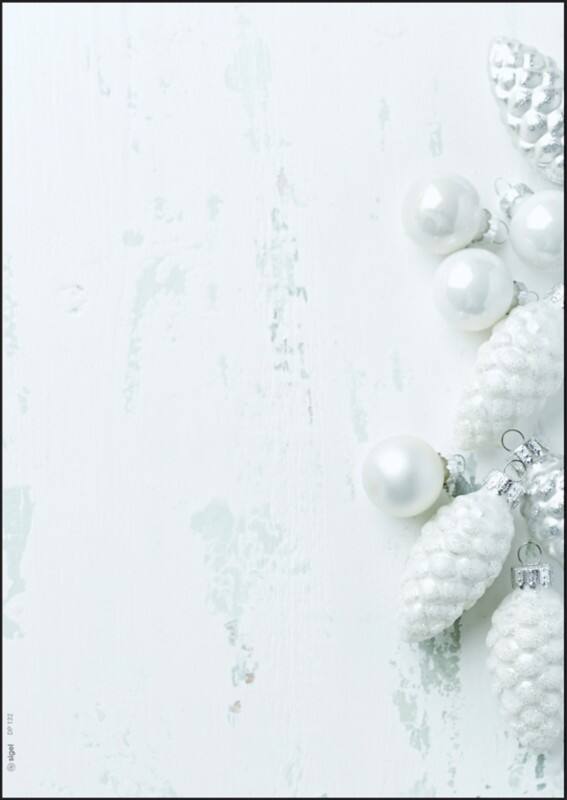 Papier à lettre Sigel Modern Christmas 90 g/m² A4 Blanc, gris 100 Unités