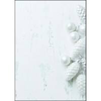 Papier à lettre Sigel Modern Christmas 90 g/m² A4 Blanc, gris 100 Unités