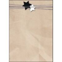 Papier à lettre Sigel Christmas Wrapping 90 g/m² A4 Brun 100 Feuilles