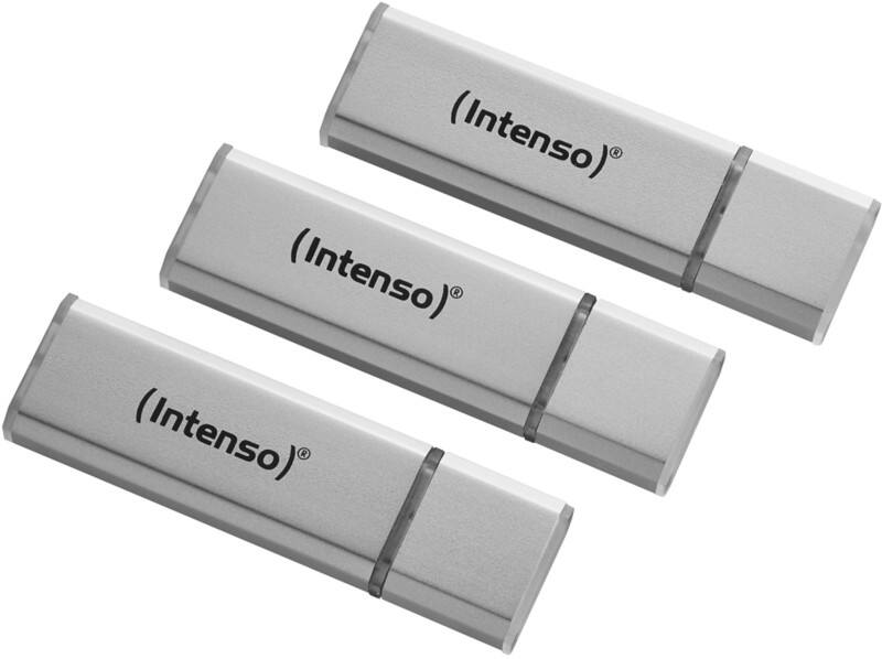 Clé USB Intenso Argenté 16 Go Pack de 3
