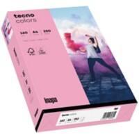 Papier couleur A4 tecno Rose 160 g/m² 250 Feuilles