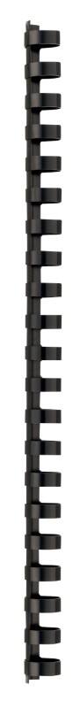 Anneaux de reliure 16 mm A4 145 feuilles PVC Noir 100 unités