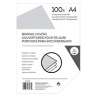 Couverture pour reliure 69098 A4 PVC 190 microns Transparent 100 unités