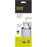 Sac-poubelle EKO 15 L Blanc PE (Polyéthylène) 6 Rouleaux de 20 Unités