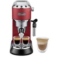 Machine à expresso De'Longhi Dedica Style EC685.R 1.1 L Argenté, rouge