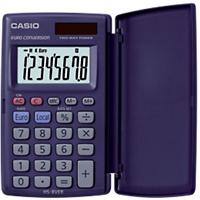Calculatrice de poche Casio HS-8VER écran LCD 8 touches Bleu