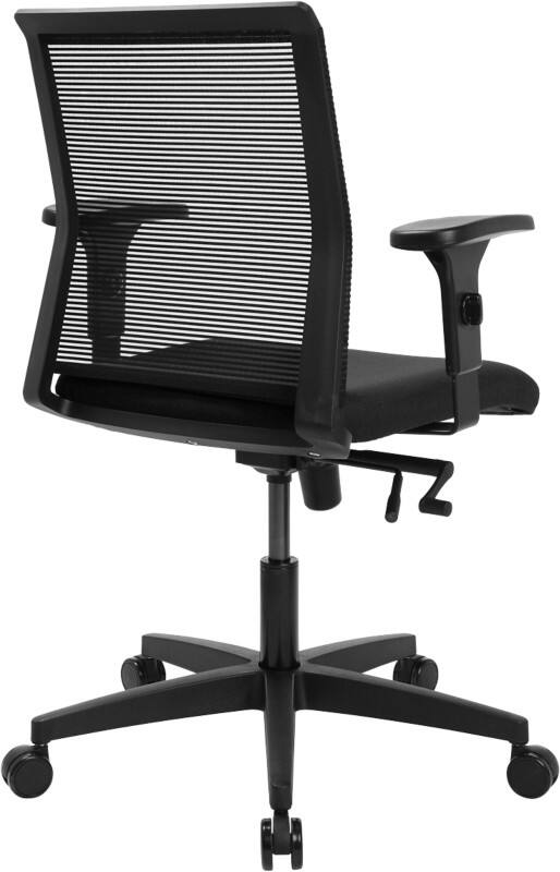 Siège de bureau Smart Point TOPSTAR Mécanisme d’inclinaison genoux Accoudoirs réglables en hauteur Siège réglable en hauteur Noir 110 P4 440 x 550 mm