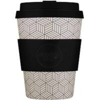 Gobelet réutilisable Ecoffee Cup Motif formes géométriques 350 ml Beige, noir