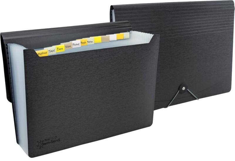 Trieur Rapesco Germ-Savvy 13 Pochettes A4 PP (Polypropylène) Noir 1638
