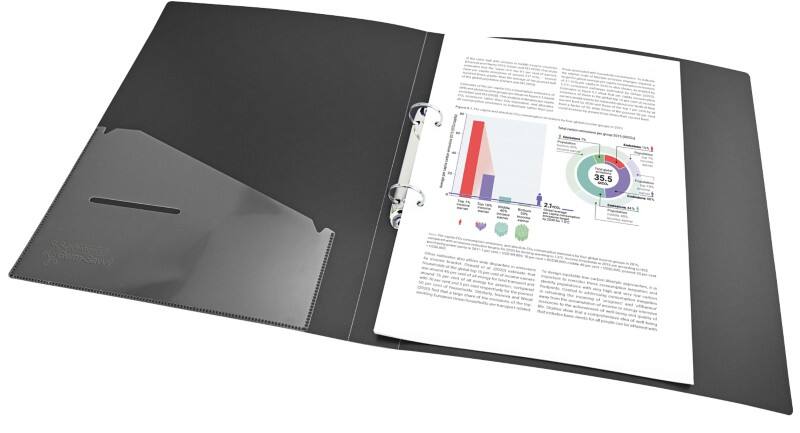Classeur à anneaux Rapesco Germ-Savvy 25 mm PP (Polypropylène) A4 2 Anneaux Noir 4 Unités