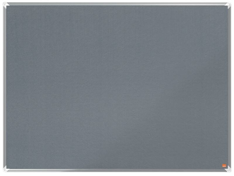 Tableau d'affichage en feutre Gris Nobo Premium Plus 120 x 90 cm