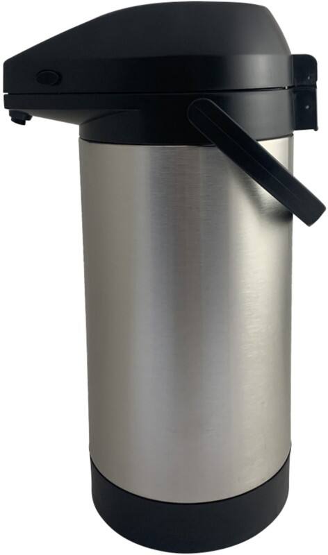 Pichet à pompe EasyPush Acier inoxydable 3,5 L Argenté, noir