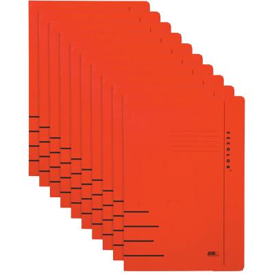 Farde à clip Djois Secolor Folio Rouge Paquet de 10