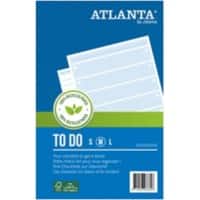 Bloc-notes Atlanta To-Do Medium 13,5 x 19,5 cm Blanc