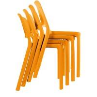 Chaise empilable Mayer Sitzmöbel MyNUKE 2050 _62 4 pieds PP (Polypropylène) Orange 4 unités