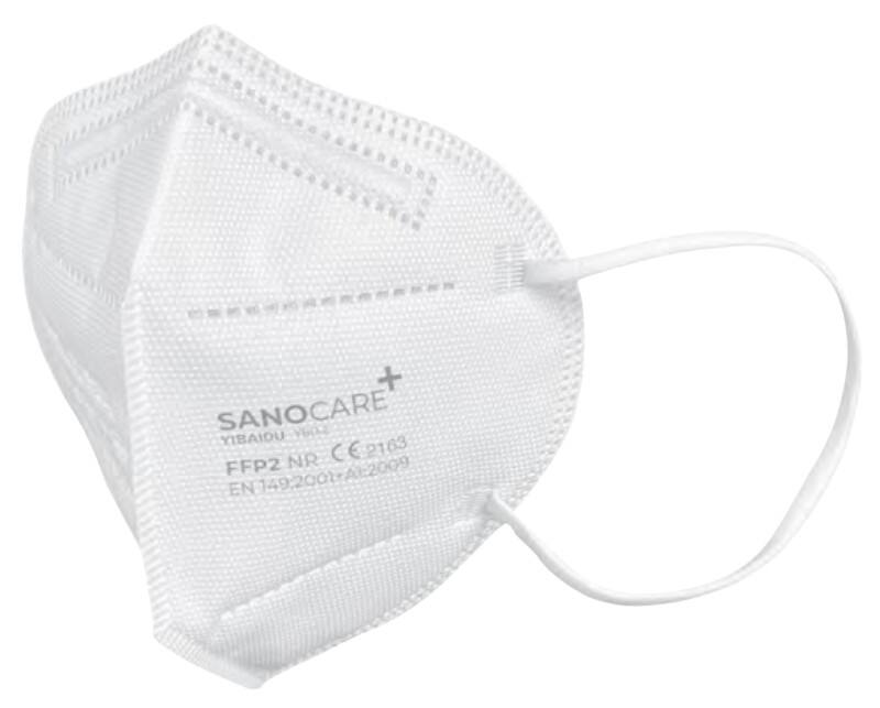 Masque de protection FFP2 Sanocare Blanc 20 Unités