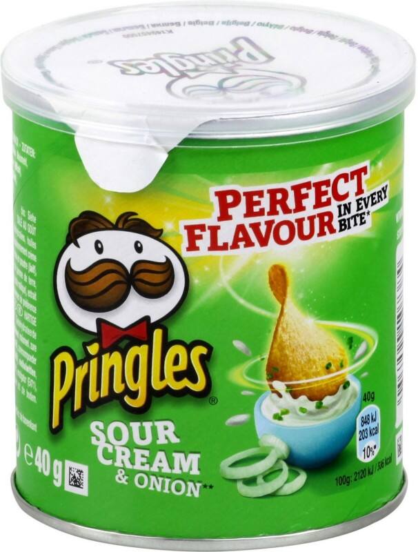 Chips Pringles Sour Cream & Onion 40 g 12 unités