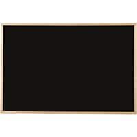 Tableau noir Bi-Office Cadre en bois de pin 60 x 45 cm Noir