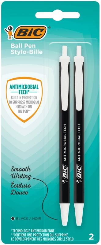Stylo-bille BIC Noir 2 Unités