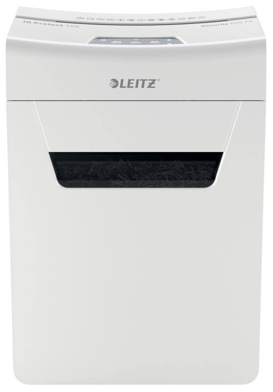 Destructeur de documents Leitz 11 Feuilles 10 Feuilles Coupe croisée Niveau de sécurité P-4 18 L 10X Premium