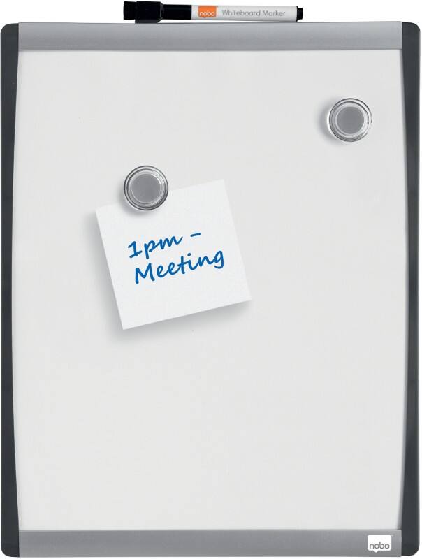 Tableau blanc Nobo Small Montage mural Magnétique Simple face 28 (L) x 33,5 (H) cm