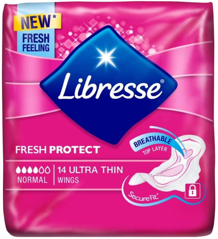 Serviettes hygiéniques Libresse Ultra Normal Paquet de 14 unités