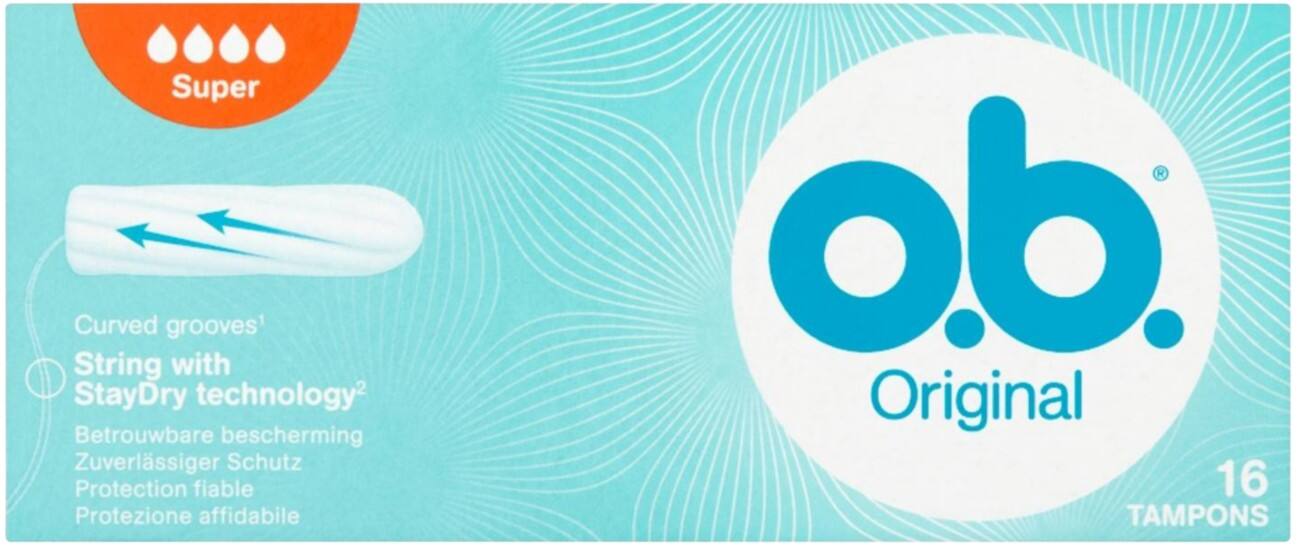 Tampons o.b Super Paquet de 16 unités