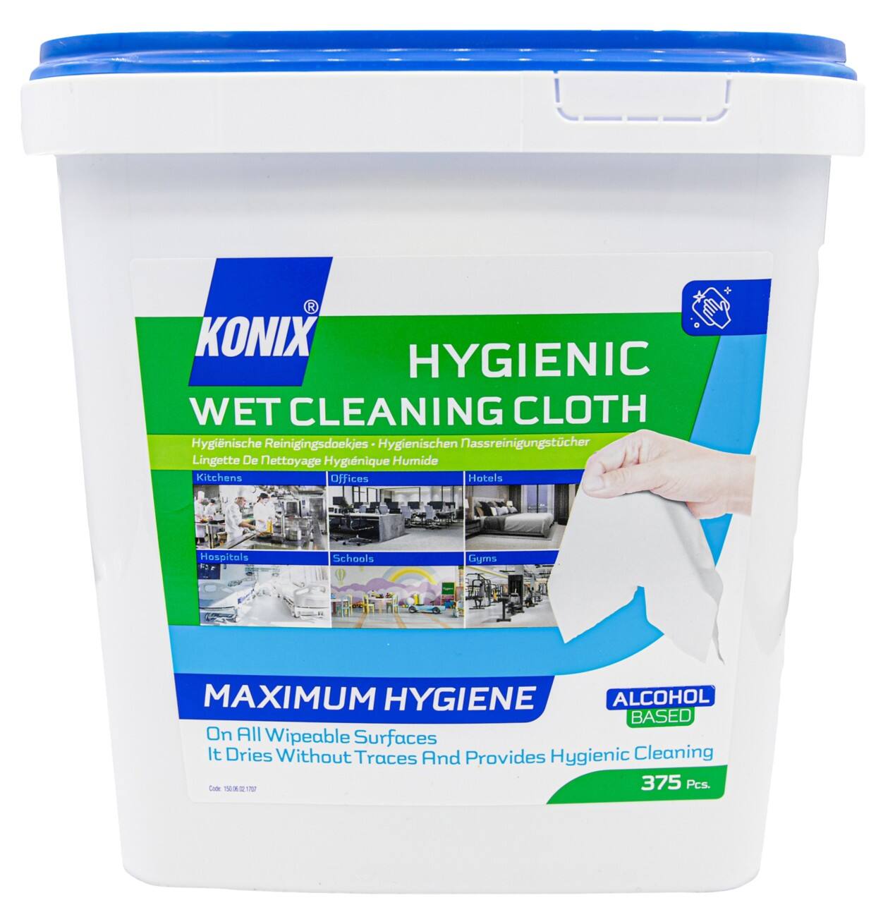 Lingettes nettoyantes KONIX Paquet de 375 unités