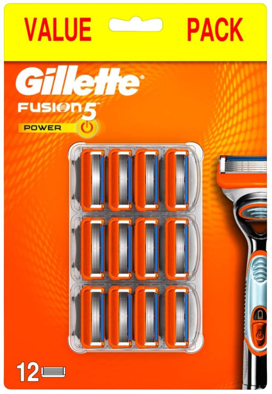 Système de rasage Gillette Fusion 5 Power 12 Unités