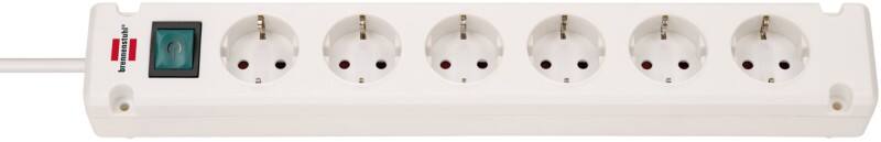 Multiprise brennenstuhl 1150650326 Bremounta 6 prises type F 3 m Blanc