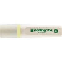 Surligneur edding EcoLine 24 Jaune pastel Moyenne Biseautée Rechargeable