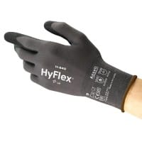 Gants de manutention Ansell HyFlex Mechanical Protection Non jetables Mousse, Nitrile Non poudrés Taille 9 Noir 12 paires