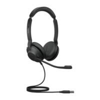 Casque audio Jabra Evolve2 30 MS Avec fil Stéréo Par dessus l'oreille Réduction du bruit USB Microphone Noir
