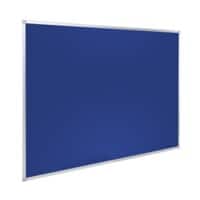 Tableau d'affichage Non Magnétique Montage mural Feutre 180 (L) x 120 (H) cm Aluminium Bleu