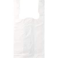 Sac de courses PAPSTAR Shirt Blanc 26 x 16 x 50 cm 200 unités