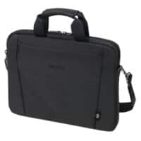 Sacoche pour ordinateur portable DICOTA D31308-RPET Polyester PET 300D 100 % recyclé avec double support en PU 28,5 (l) X 40,5 (p) X 3,5 (h) cm