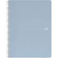 Cahier OXFORD My Rec’Up A5 Quadrillé Reliure à double fil Carton verni mat Bleu Non perforé 180 pages
