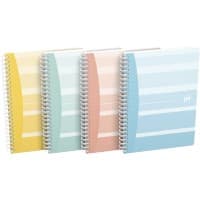 Cahier OXFORD Go Iconic A5 Quadrillé Reliure à double fil Carton revêtu de plastique Multicolore  120 Pages 6 Unités de 60 Feuilles