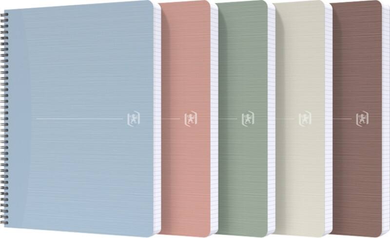Cahier OXFORD My Rec’Up A4 Ligné Reliure à double fil Carton verni mat Assortiment  180 Pages 5 Unités de 90 Feuilles