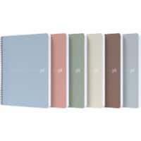 Cahier OXFORD My Rec’Up A4 Quadrillé Carton verni mat Multicolore Sans perforation 180 Pages Paquet 5