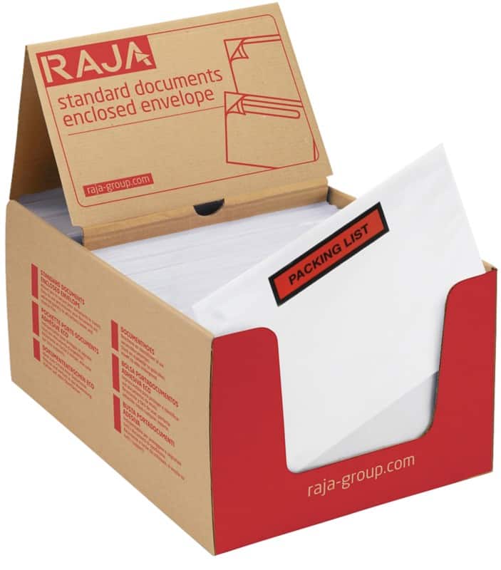 Pochettes pour documents RAJA Autocollante C5 PE (Polyéthylène), Papier silicone Transparent 22 (l) x 16 (h) cm 1 000 unités