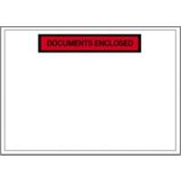 RAJA Autocollante Pochettes pour documents PE (Polyéthylène), papier silicone Transparent 16,5 (l) x 23 (H) cm 1000 Unités