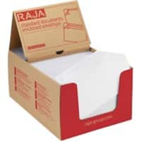 RAJA Autocollante Pochettes pour documents PE (Polyéthylène), papier silicone Transparent 11,5 (l) x 22,5 (H) cm 250 Unités