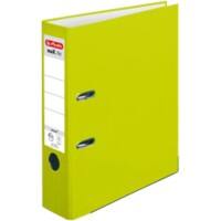 Classeur à levier herlitz MaX.file Protect PP A4 80 mm Vert fluo 2 anneaux Carton, PP (Polypropylène) Relief