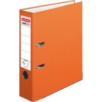 Classeur à levier herlitz maX.file protect A4 80 mm Orange 2 anneaux Carton, PP (Polypropylène) Relief 65.46% recyclé