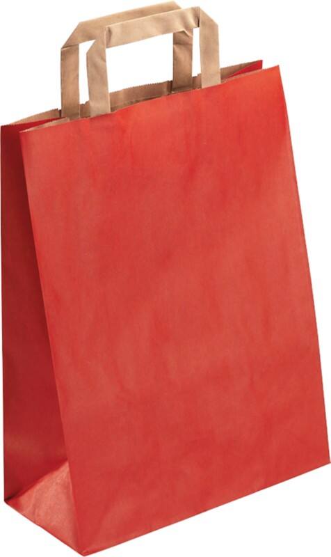 Fourre-tout RAJA PP22KR Rouge 80 g/m² 22 x 10 x 28 cm 50 Unités