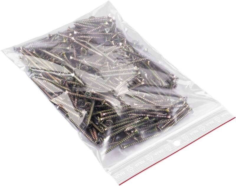 Sachets hermétiques PEBD (Polyéthylène à basse densité) RAJA Transparent 16 x 22 cm 500 Unités